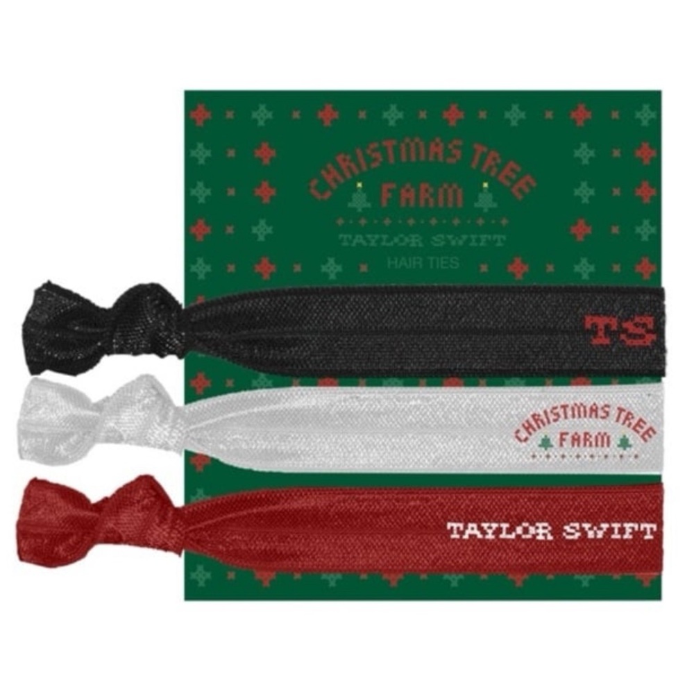 Taylor Swift Christmas Tree Farm Hair Ties